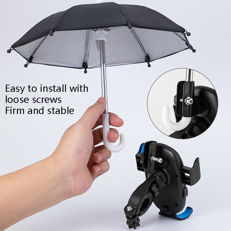 CYCLINGBOX BG-2935 Bicycle Mobile Phone Bracket With Umbrella Waterproof Navigation Electric Car Mobile Phone Frame, Style:, Handlebar Installation (Black), Handlebar Installation (Red), Handlebar Installation (Blue), Handlebar Installation (Yellow)   ...