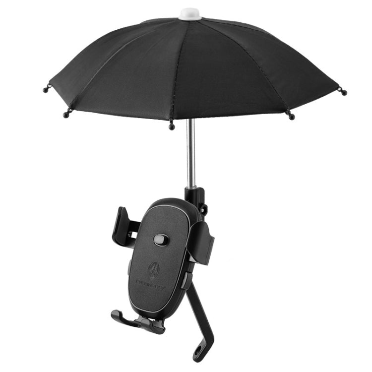 CYCLINGBOX BG-2935 Bicycle Mobile Phone Bracket With Umbrella Waterproof Navigation Electric Car Mobile Phone Frame, Style:, Handlebar Installation (Black), Handlebar Installation (Red), Handlebar Installation (Blue), Handlebar Installation (Yellow)   ...