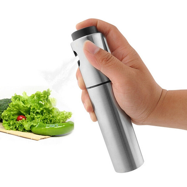 2 PCS Stainless Steel Spray Bottle Seasoning Bottle Barbecue Cooking Tool, Stainless Steel Spray Bottle
