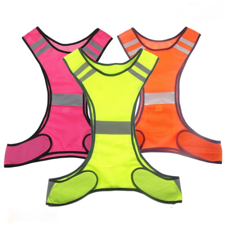 Sports Reflective Vest Night Running Outdoor Reflective Clothing Traffic Safety Reflective Vest,Style:, Without Led