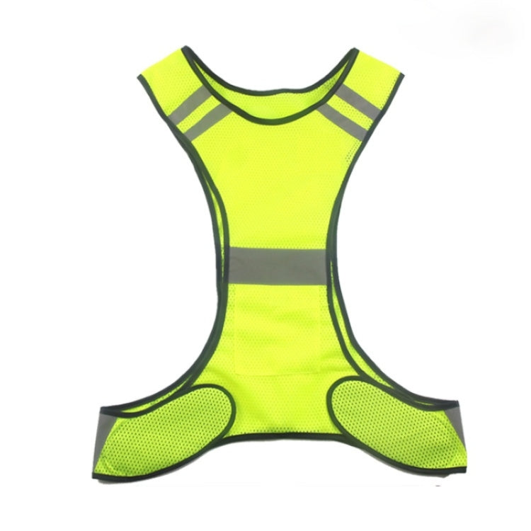 Sports Reflective Vest Night Running Outdoor Reflective Clothing Traffic Safety Reflective Vest,Style:, Without Led