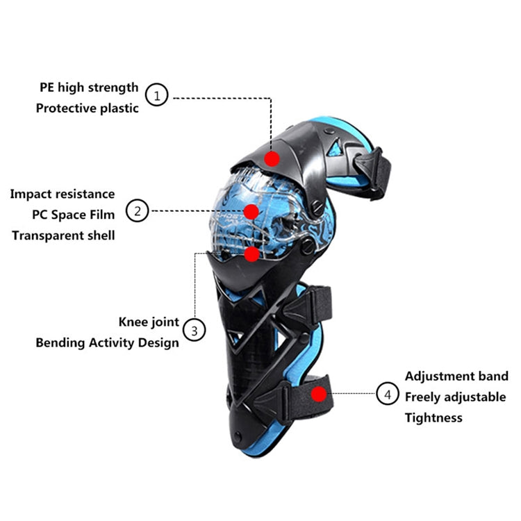 GHOST RACING GR-HX05 Motorcycle Riding Protective Gear Keep Warm Anti-Wind Anti-Fall Locomotive Knee Pad