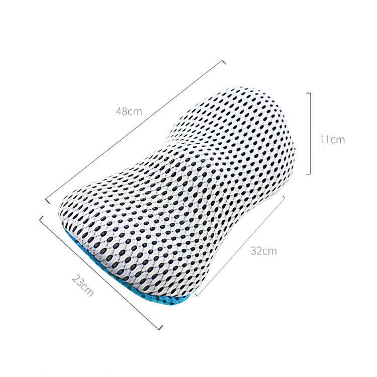 Car Supplies Lumbar Support Memory Foam Car Backrest Lumbar Cushion Seat Cushion Lumbar Pillow, 4D Grid Blue, 4D Grid Light Gray, 4D Grid Dark Gray, 4D Grid Black, Blue+Light Gray, Green+Light Gray, Crystal Velvet Dark Gray, Comfortable Pink           ...