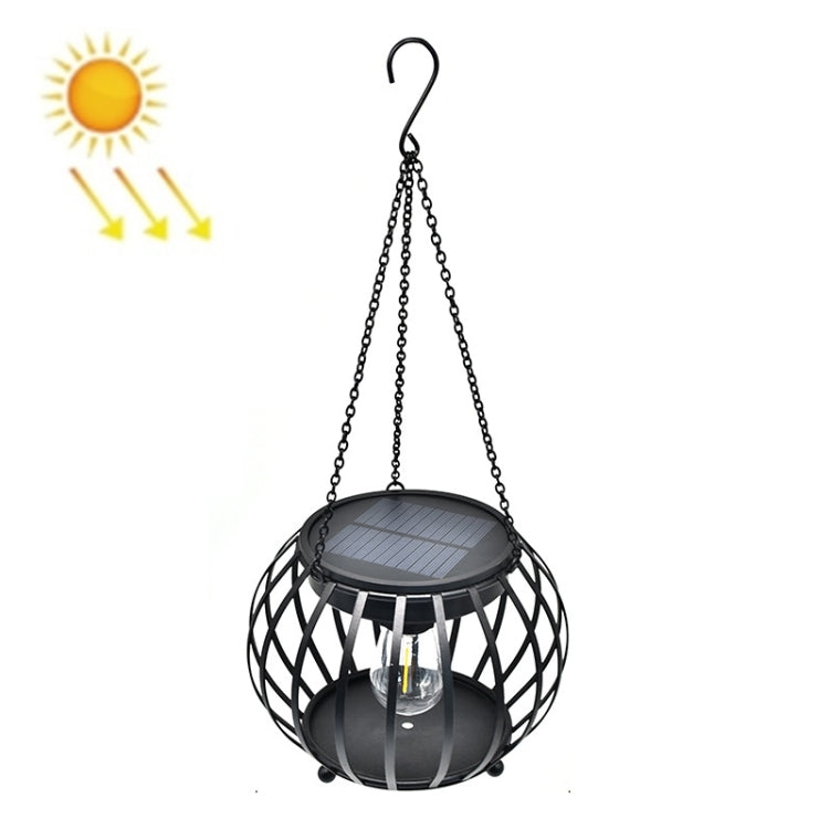 Solar Pumpkin Lantern Outdoor Hanging Garden Courtyard Villa Decoration LED Light, Large