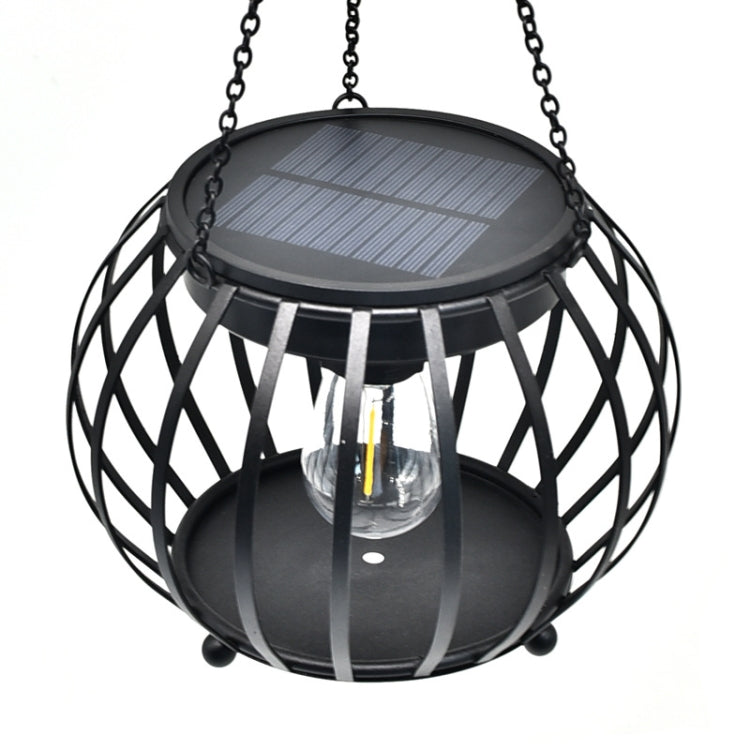 Solar Pumpkin Lantern Outdoor Hanging Garden Courtyard Villa Decoration LED Light, Large