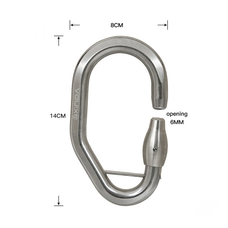 XINDA XD-Q9692 Stainless Steel Tree Adventure Protection Main Lock Insurance Buckle, XINDA XD-Q9692
