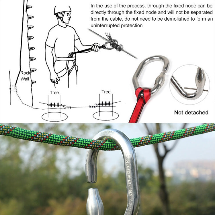 XINDA XD-Q9692 Stainless Steel Tree Adventure Protection Main Lock Insurance Buckle, XINDA XD-Q9692
