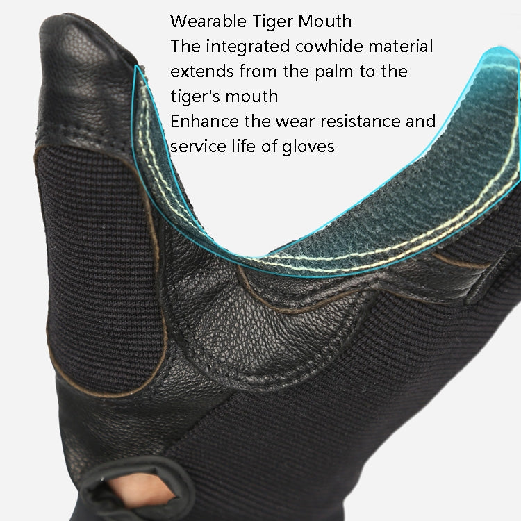 XINDA H-ST01 Outdoor Rope Drop Gloves Fitness Training Rope Drop Cave SRT Downhill Gloves, Size:, S, M, L, XL