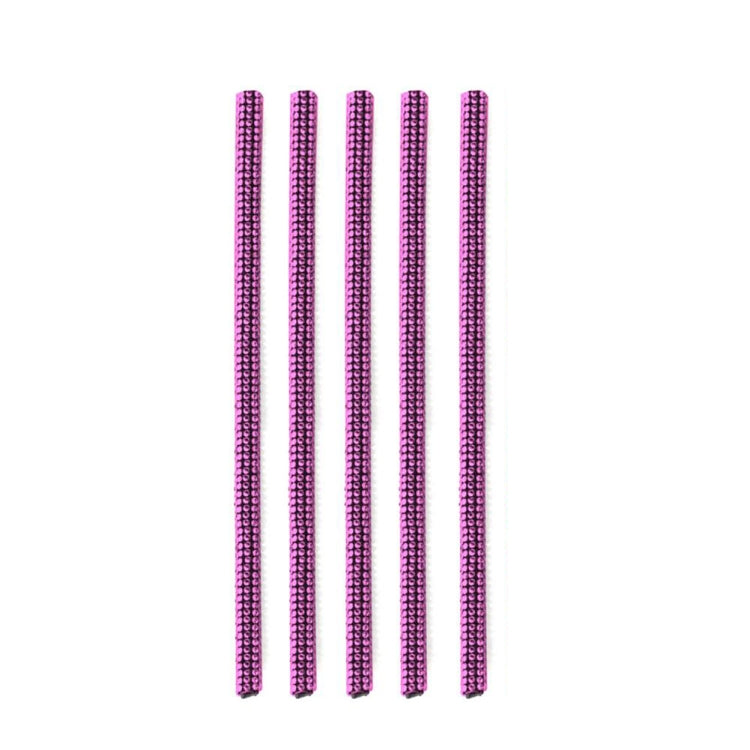 5 PCS Car Outlet Diamond Decorative Strip Air Conditioning Port U-Shaped Clip Strip, White, Red, Green, Pink, AB Colorful, Blue, Black