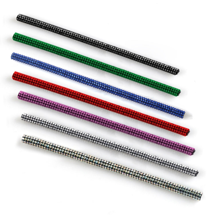 5 PCS Car Outlet Diamond Decorative Strip Air Conditioning Port U-Shaped Clip Strip, White, Red, Green, Pink, AB Colorful, Blue, Black