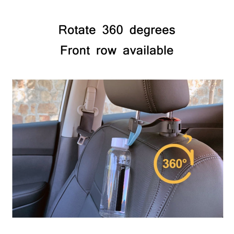 Car Multifunctional Rear Headrest Mobile Phone Hook, Second Generation Silver, Second Generation Red, Second Generation Blue