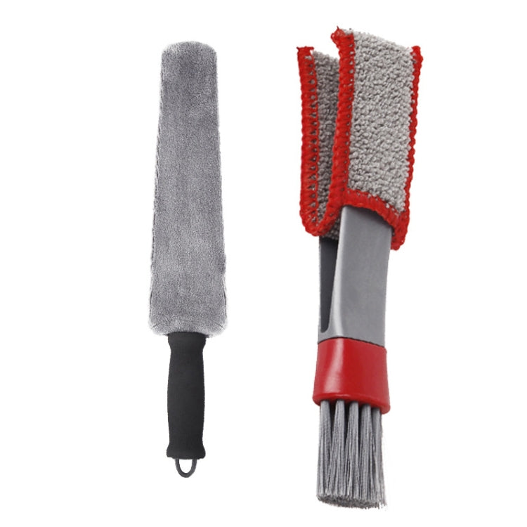 Car Air Outlet Cleaning Brush Interior Cleaning Tool, Style:, Cleaning Ruler Brush, Ruler Brush+5 PCS Brush, Ruler Brush+Gray Red Brush