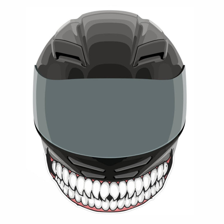J06 Motorcycle Helmet Sticker, Small Teeth