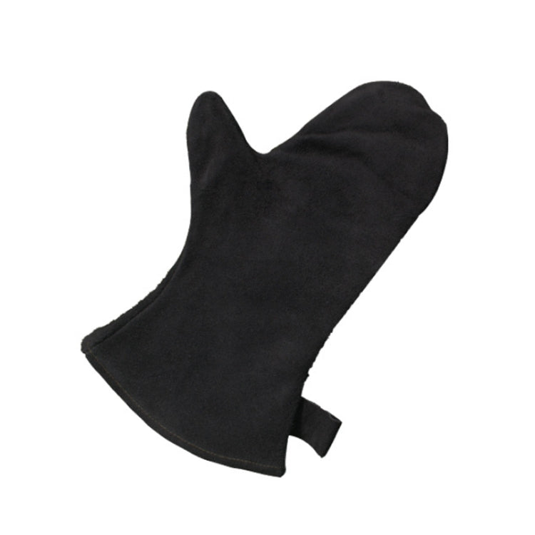 1 Pair Outdoor BBQ Genuine Leather Heat Insulation Gloves, KX139