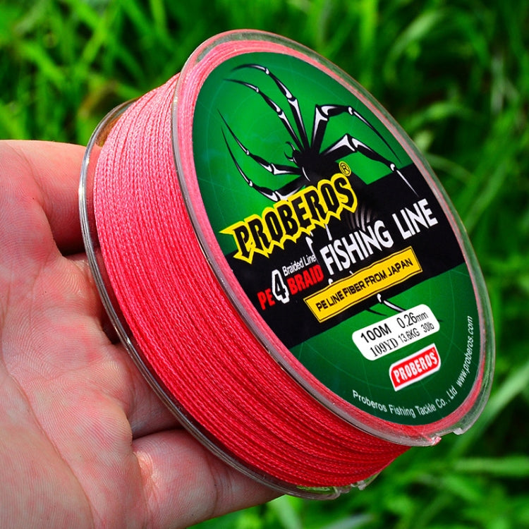 2 PCS PROBEROS 4 Edited 100M Strong Horse Fish Line, 5.0 / 50LB, 6.0 / 60LB, 7.0 / 70lb, 8.0 / 80lb, 10.0 / 100LB
