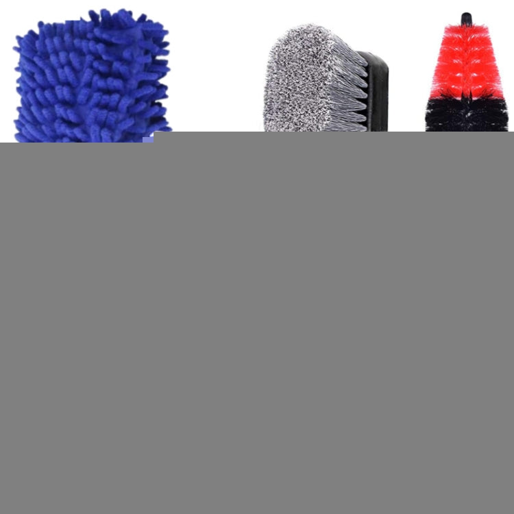 Double-Sided Towel Car Wash Gloves, 13 PCS / Set