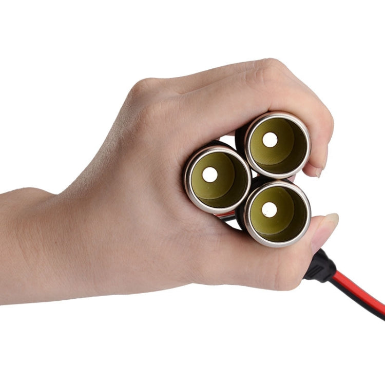 1 To 3 Car High-power Cigarette Lighter, 3 Holes Cigarette Lighter