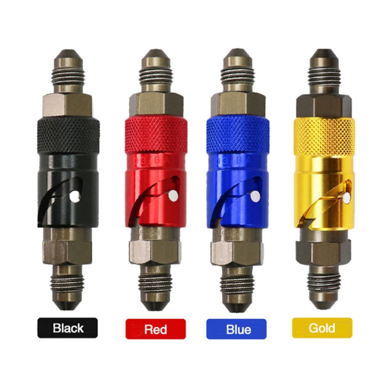 Motorcycle Universal Brake Hose Quick Release Joint, Black, Red, Blue, Gold