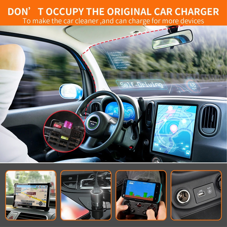 C301 12V to 5V Car ACC Takes Electricity Buck Cables, Model: MINI Straight Buck Cable + 1 x Take Appliance, Buckle + 4 x Take Appliance, MINI