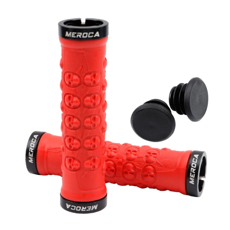 MEROCA Mountain Bike Anti-slip Shock Absorber Riding Grip Cover, Style:, One Side Lock ME38 Black, One Side Lock ME38 Red, One Side Lock ME38 Sky Blue, Bilateral Lock Thread ME15 Black, Bilateral Lock Thread ME15 Red, Bilateral Lock Thread ME15 Green  ...