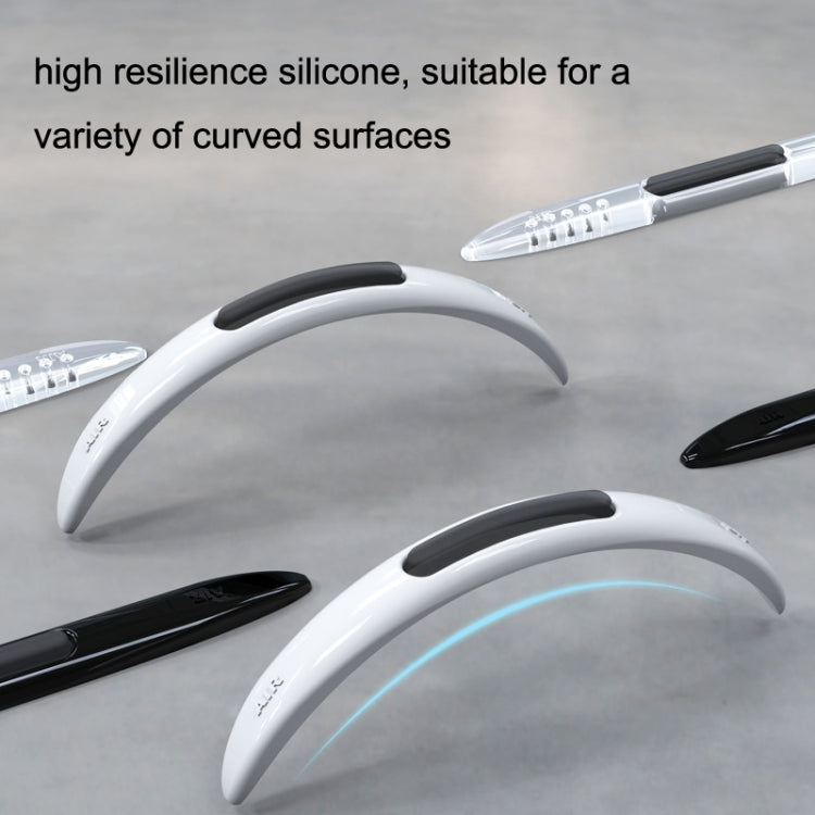 4 PCS Car Door Anti-Static Silicone Airbag Anti-Collision Strip, Black, White, Transparent