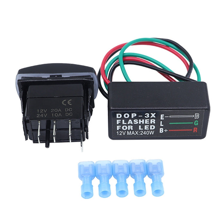 DOP-3X Motorcycle Flash LED Turning Light Controller, 3 In 1