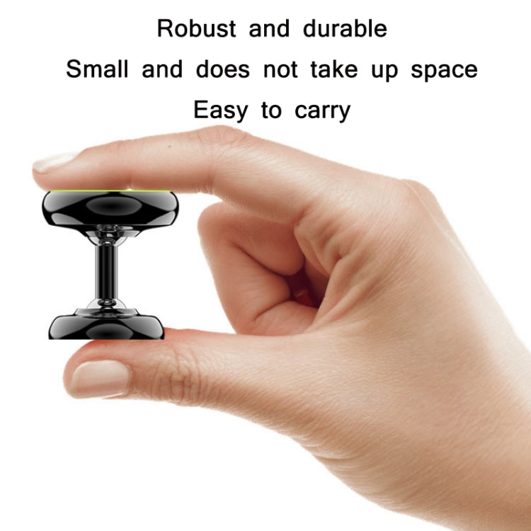 Car Aluminum Alloy Magnetic Mobile Phone Holder, Black (Luminous)