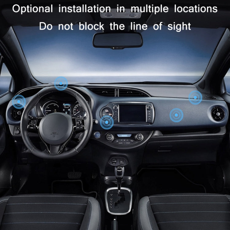 Car Aluminum Alloy Magnetic Mobile Phone Holder, Black (Luminous), Red (Luminous)