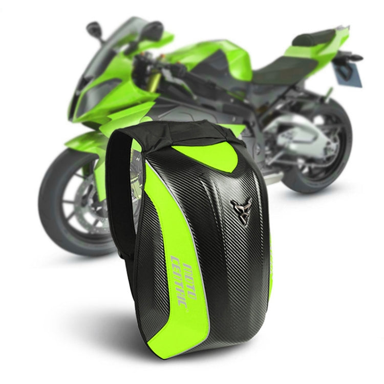 MOTOCENTRIC 11-MC-0077 Motorcycle EVA Turtle Shell Shape Riding Backpack, Red, Blue, Green, Black