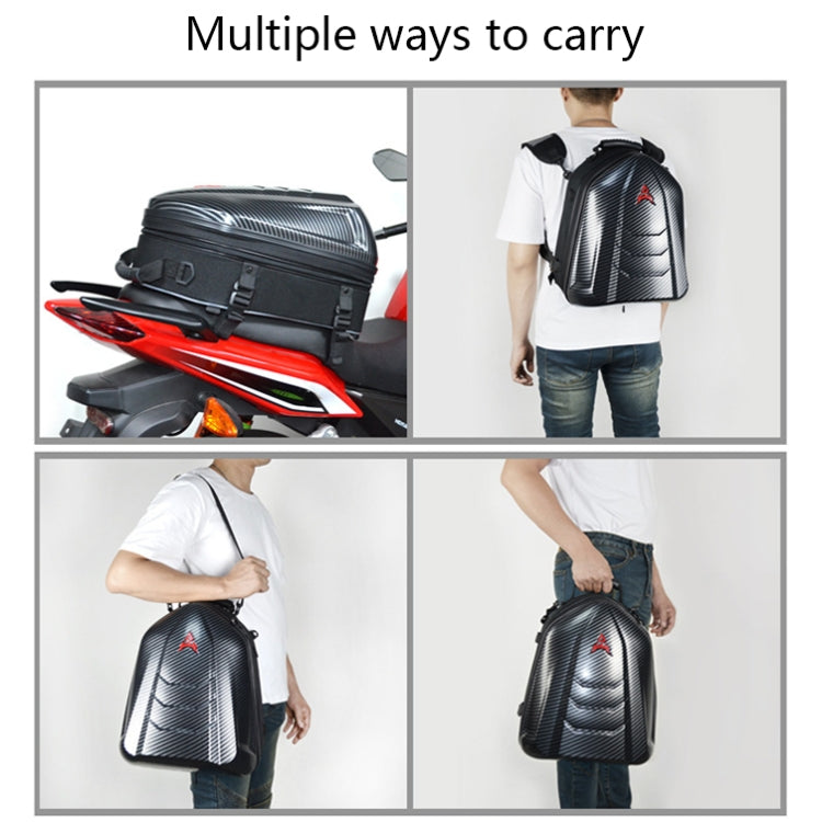 MOTOCENTRIC 11-MC-0113 Outdoor Riding Motorcycle Rear Seat Bag, Red, Blue, Green, Gray