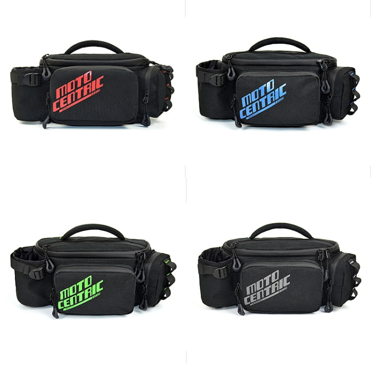 MOTOCENTRIC 11-MC-0112 Multifunctional Motorcycle Riding Messenger Waist Bag, Red, Blue, Green, Reflective