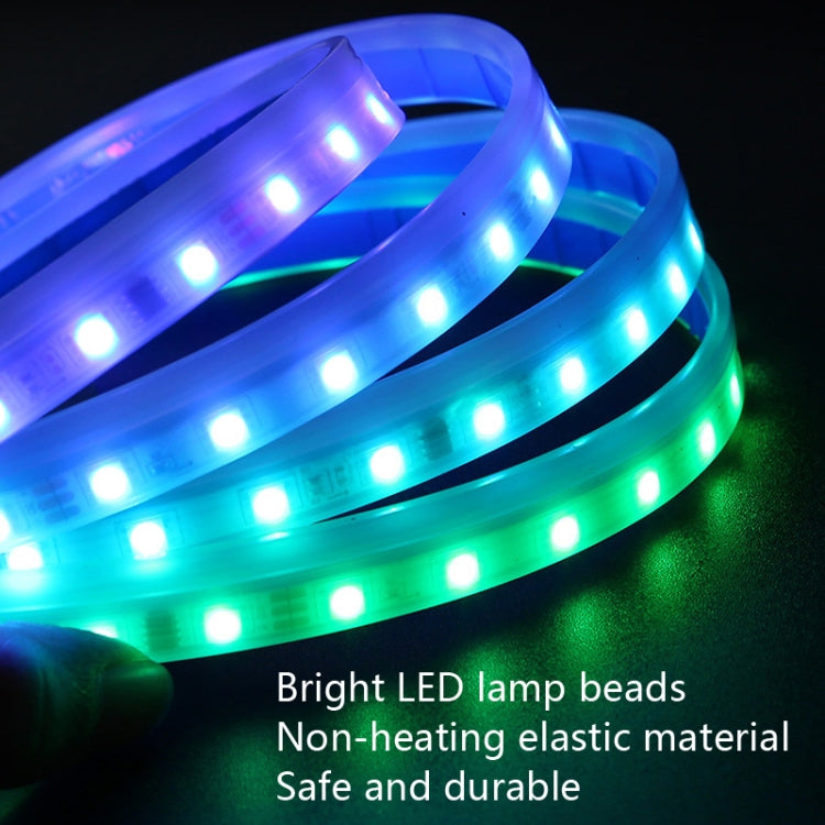 Car LED Streamer Decorative Hood Atmosphere Lights, Style:, Monochrome Blue Light, Monochrome Red Light