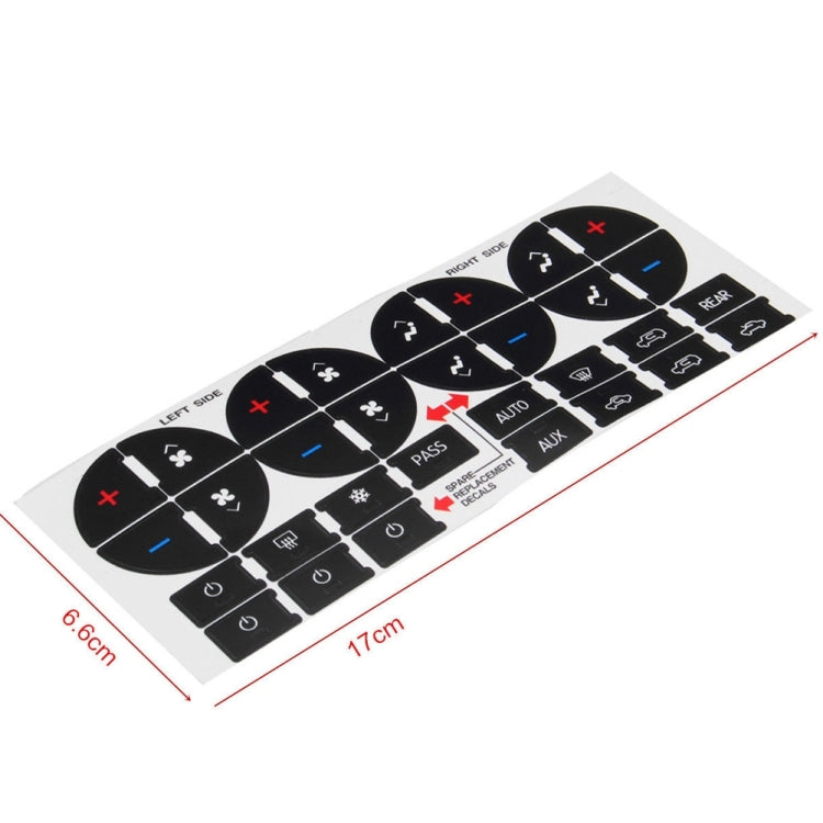Car Button Repair Sticker AC Central Control Sticker