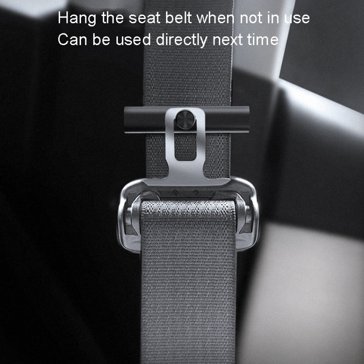 Car Safety Belt Holder Non-Slip Limiter Slack Adjuster, Metal Silver, Metal Deep Gray, Metal Red