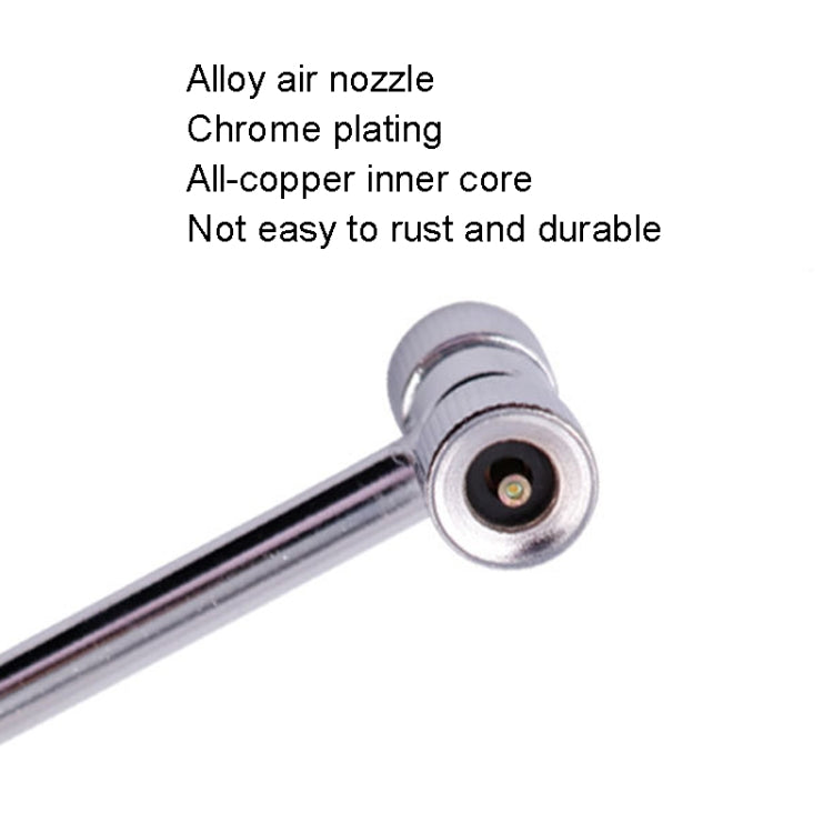 4 PCS Tire Double-head Air Nozzle Car Motorcycle Bicycle Air Nozzle, T-shaped Hose