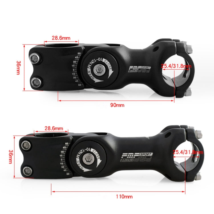 FMFXTR Mountain Bike Adjustable Angle Handlebar Riser, Specification:, 25.4x110mm, 25.4x90mm, 31.8x110mm, 31.8x90mm