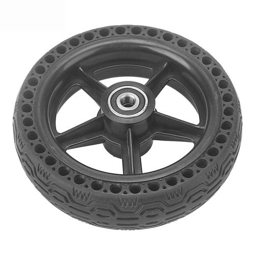 6.5x1.85 Solid Tire Honeycomb Tire Electric Scooter Tire,Specification: With Plastic Wheel, 36mm Card Slot, With Plastic Wheel