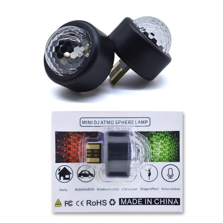 10 PCS Mini Rhythm Stage Lamp Car Colorful USB Atmosphere Light, Colorful Atmosphere Light