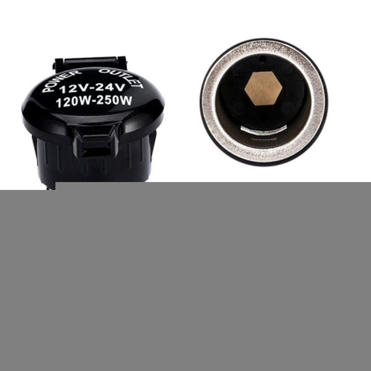 Car Modified Cigarette Lighter Waterproof Vehicle Charging Power Socket No Cigarette Type (with 1.5cm Line), Cigarette Type (with 1.5m Line), No Cigarette Type (with 1.5m Line)
