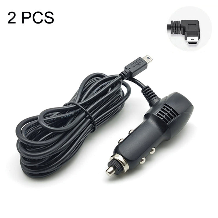 2 PCS Multifunctional Car Charger Fast Charging Driving Recorder Supply Line, Style:, 1A+2A, 1.5A+2.4A