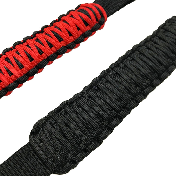 Car Rear Handle SUV Modified Umbrella Rope Braided Handle, Rear Handle Red Black