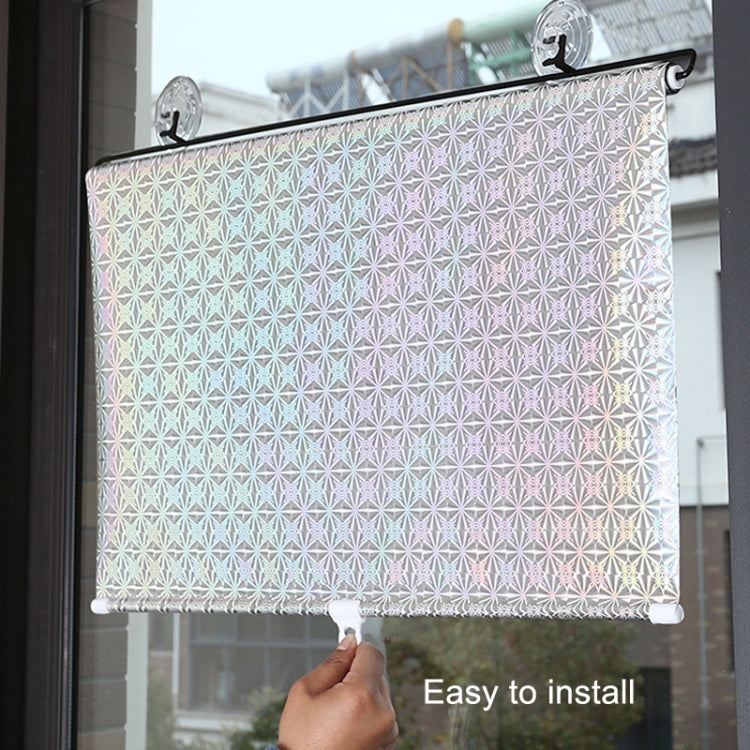 Suction Cup Car Shade Curtain Window Telescopic Roller Blind, Size: 50x125cm Silver Laser, 40x60cm Silver Lyser, 40x125cm Silver Lyser, 50x125cm Silver Laser, 40x125cm Black Mesh, 45x125cm Silver Lyser