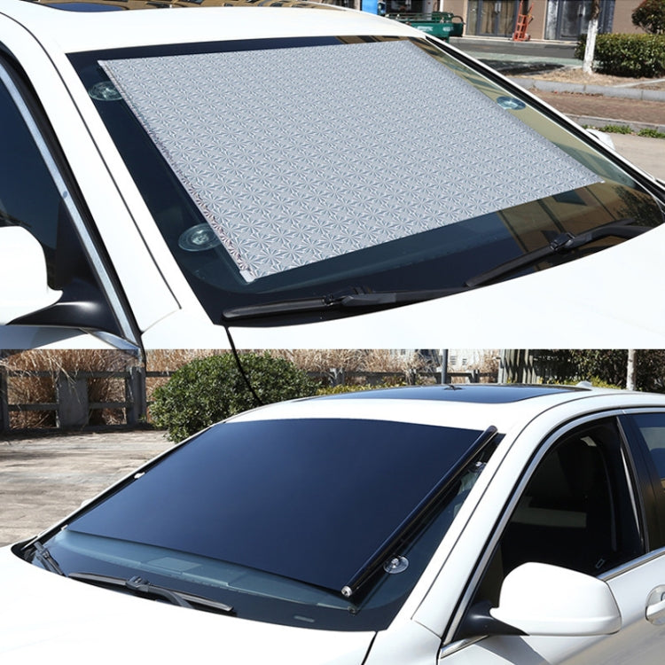 Suction Cup Car Shade Curtain Window Telescopic Roller Blind, Size: 50x125cm Silver Laser, 40x60cm Silver Lyser, 40x125cm Silver Lyser, 50x125cm Silver Laser, 40x125cm Black Mesh, 45x125cm Silver Lyser