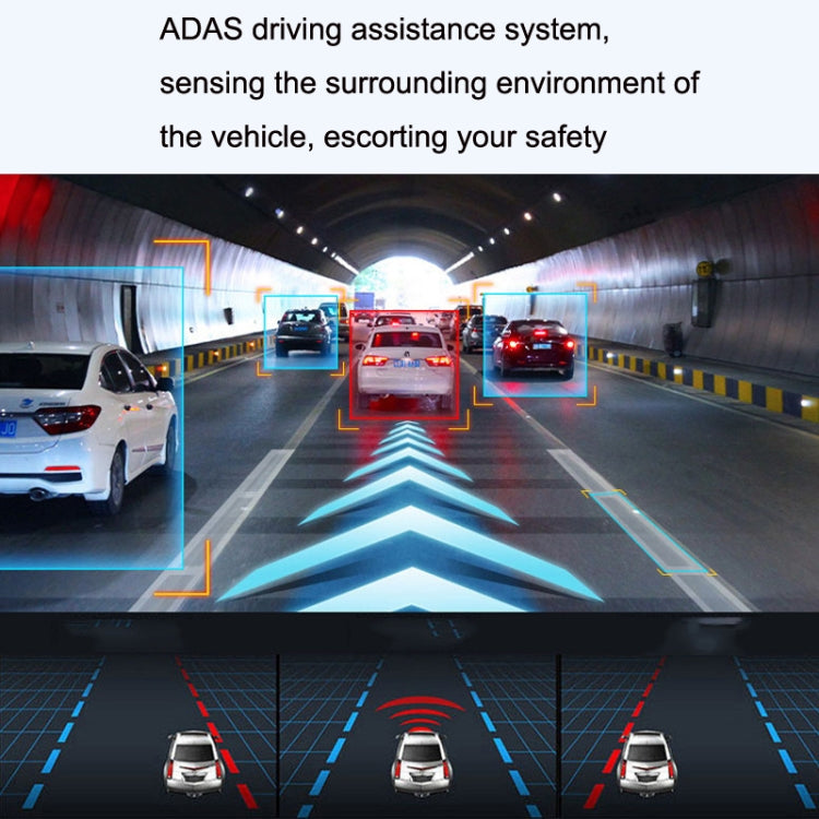 KG390 3 Inch IPS Screen ADAS Algorithm TS Stream WIFI HD Driving Recorder, Style:, Single Record, Dual Record