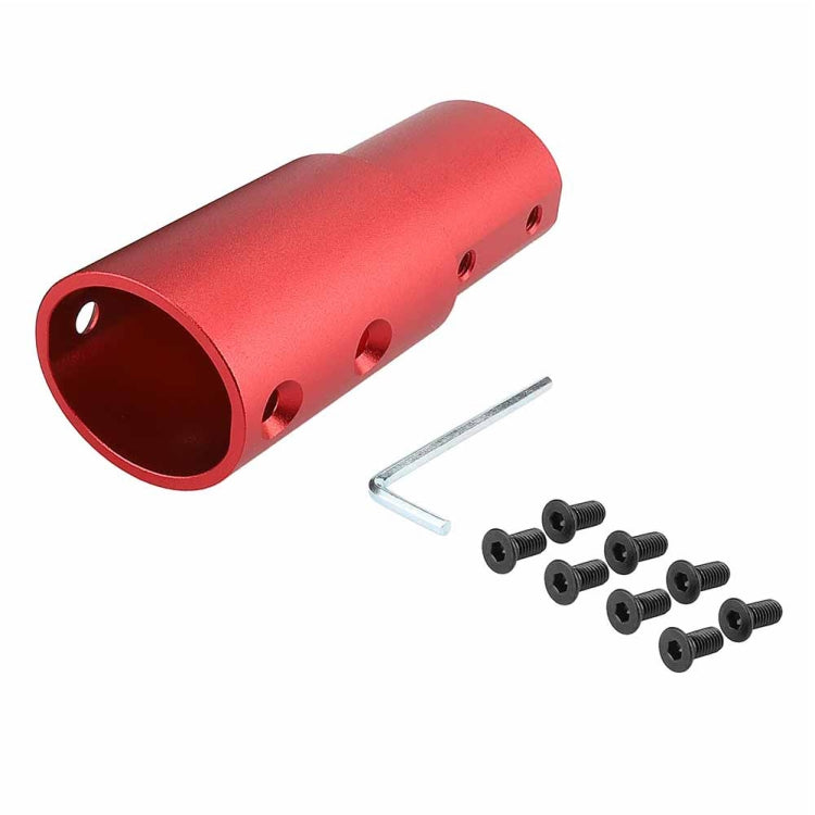 Aluminum Extension Pipe Extender Pole For Xiaomi M365/M365Pro Pro2 1S, Black, Red