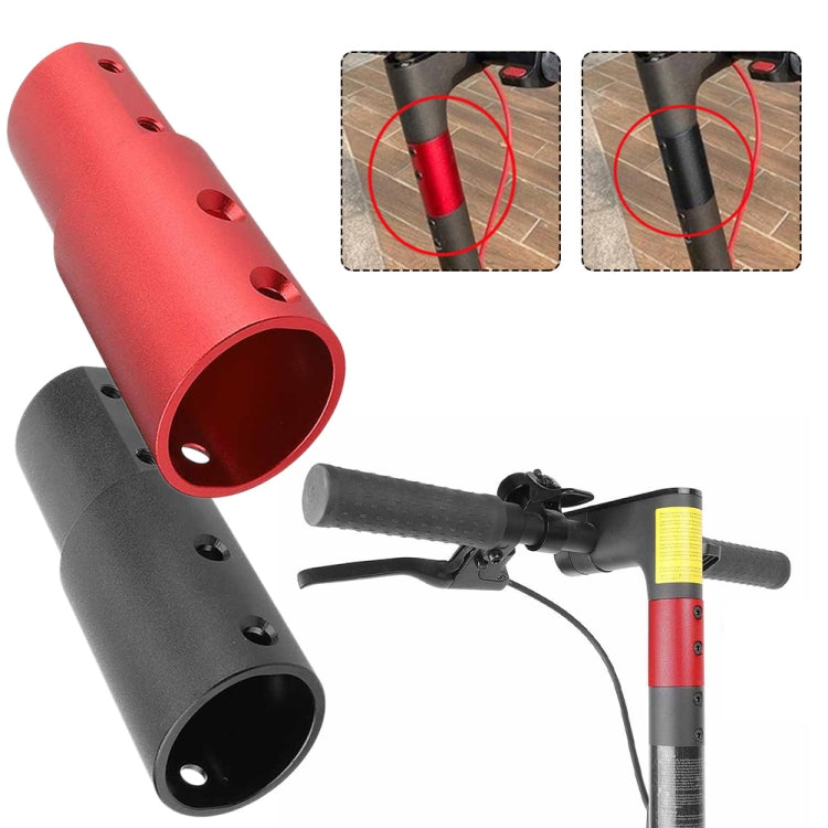 Aluminum Extension Pipe Extender Pole For Xiaomi M365/M365Pro Pro2 1S, Black, Red