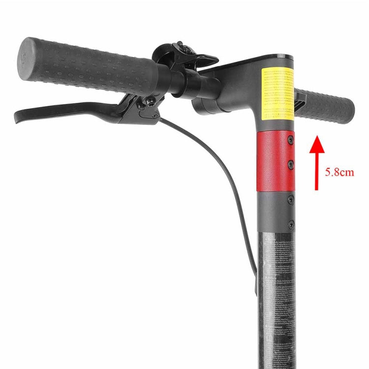 Aluminum Extension Pipe Extender Pole For Xiaomi M365/M365Pro Pro2 1S, Black, Red
