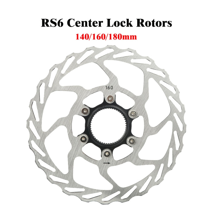 RACEWORK RS6 Mountain Bike Mid-lock Discs, Diameter:, 140mm, 160mm, 180mm
