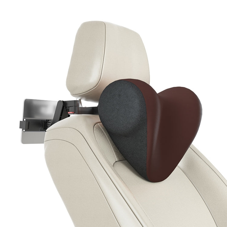 A09 Car Seat Headrest Memory Foam Comfortable Neck Pillow, Style:, With Stand  (Coffee), With Stand  (Blue), With Stand  (Gray), Without Stand (Black), Without Stand (White), Without Stand (Pink), With Stand (Black), Without Stand (Coffee)             ...