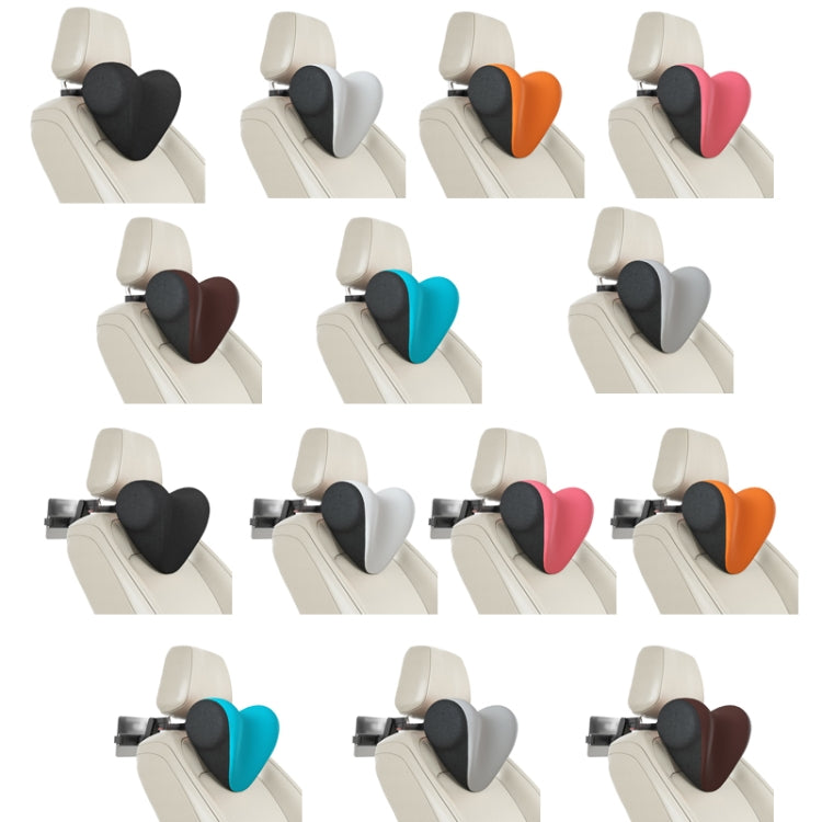 A09 Car Seat Headrest Memory Foam Comfortable Neck Pillow, Style:, With Stand  (Coffee), With Stand  (Blue), With Stand  (Gray), Without Stand (Black), Without Stand (White), Without Stand (Pink), With Stand (Black), Without Stand (Coffee)             ...